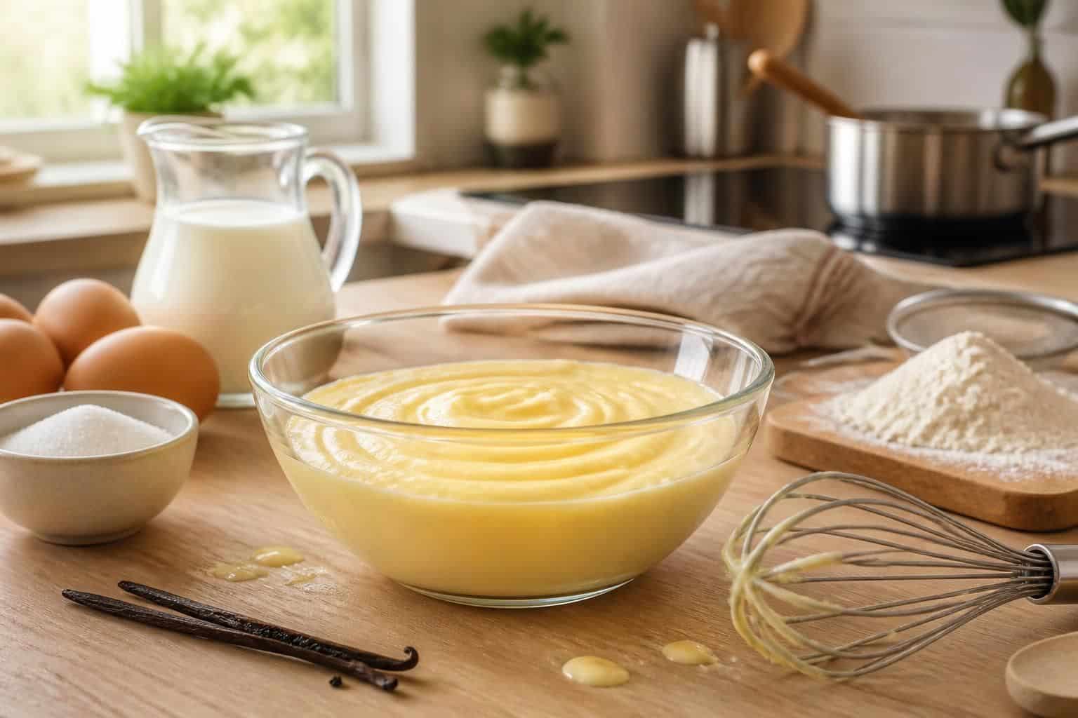 découvrez notre recette facile et inratable de crème pâtissière classique, accompagnée d'astuces simples pour réussir à coup sûr toutes vos pâtisseries.