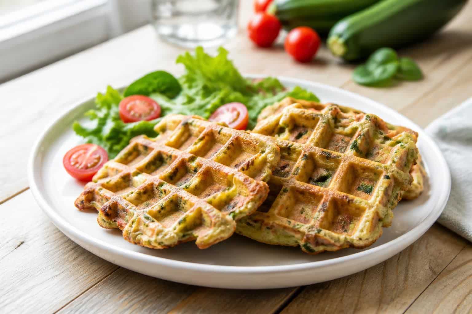 découvrez une recette facile et légère de gaufres aux légumes, parfaite pour un repas healthy et savoureux.