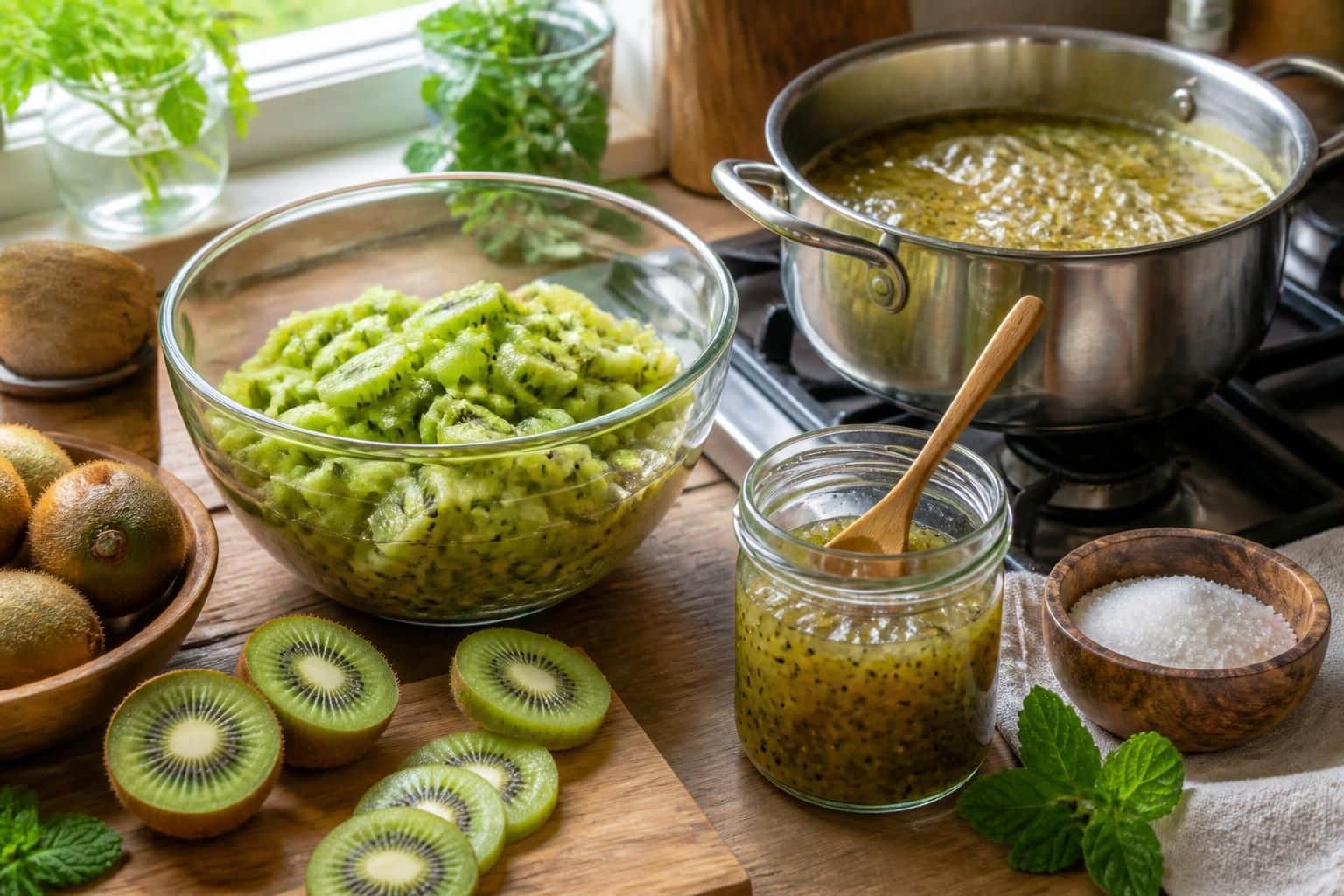 découvrez une recette facile et rapide pour préparer une délicieuse confiture de kiwi maison, idéale pour accompagner vos petits-déjeuners et goûters.