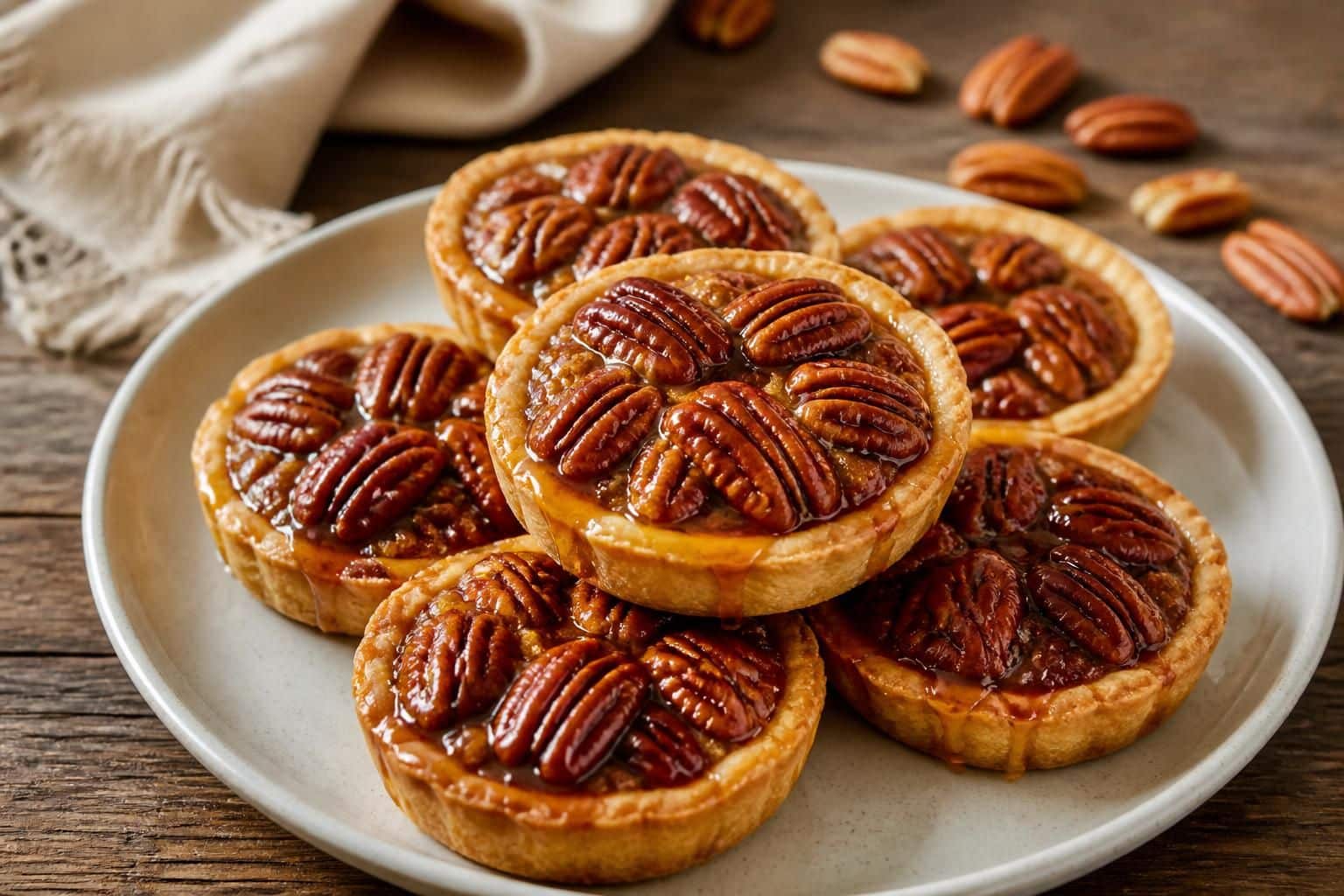 découvrez notre recette facile et gourmande de tartelettes aux noix de pécan, parfaites pour régaler vos invités avec douceur et croquant.