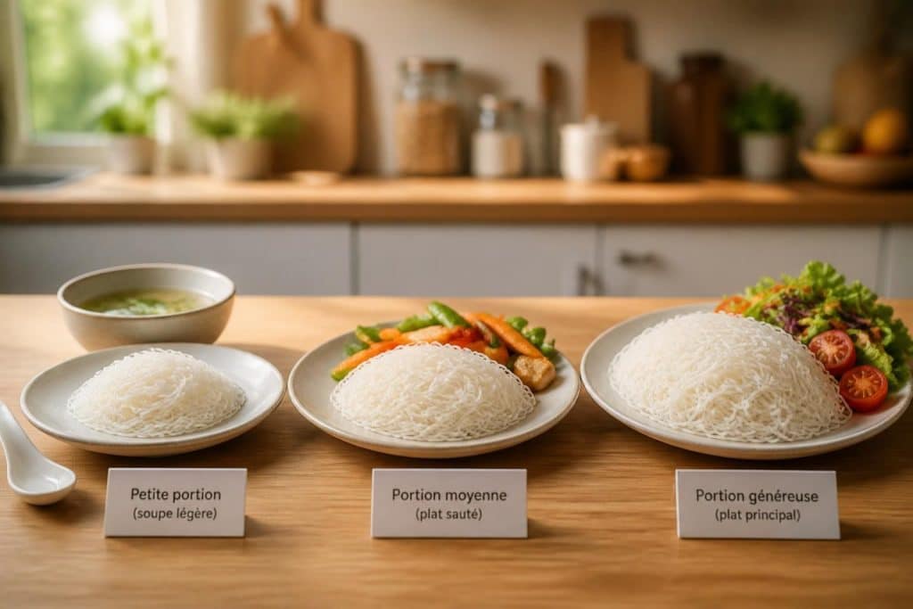 découvrez quelle quantité de vermicelle prévoir par personne selon le type de plat pour bien doser vos recettes et éviter le gaspillage.